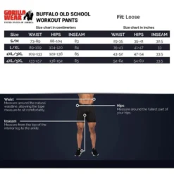 Pantalón Chándal Fitness Largo Hombre GORILLA WEAR Buffalo Negro Rojo -Equipo De Fitness pantalon chandal fitness largo hombre gorilla wear buffalo negro rojo 4