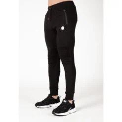 Pantalón Chándal Fitness Largo Hombre GORILLA WEAR Delta Negro