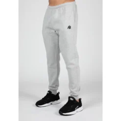 Pantalón Chándal Fitness Largo Hombre GORILLA WEAR Kennewick Negro -Equipo De Fitness pantalon chandal fitness largo hombre gorilla wear kennewick gris