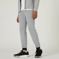 Pantalón Chándal Fitness Slim Hombre Domyos 540 Gris