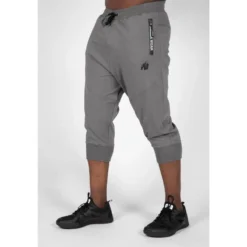 Pantalón Chándal Jogging Pirata Hombre GORILLA WEAR Knoxville 3/4 Negro -Equipo De Fitness pantalon chandal jogging pirata hombre gorilla wear knoxville 34 gris