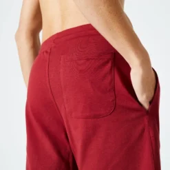 Pantalon Corto Chándal Short Recto Algodón Hombre Domyos Essential Burdeos 9 Pantalon Corto Chándal Short Recto Algodón Hombre Domyos Essential Burdeos -Equipo De Fitness pantalon corto chandal short recto algodon hombre domyos essential burdeos 3