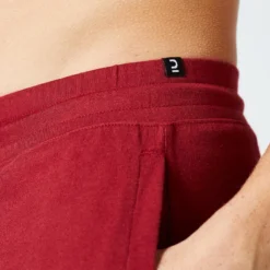 Pantalon Corto Chándal Short Recto Algodón Hombre Domyos Essential Burdeos 10 Pantalon Corto Chándal Short Recto Algodón Hombre Domyos Essential Burdeos -Equipo De Fitness pantalon corto chandal short recto algodon hombre domyos essential burdeos 4