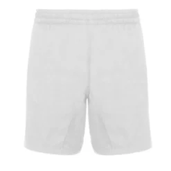 Roly Pantalón Corto Short Fitness Transpirable Hombre Con Bolsillos Blanco