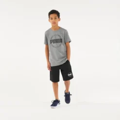Pantalón Corto Short Puma Gimnasia Niño Y Niña Negro -Equipo De Fitness pantalon corto short puma gimnasia nio y nia negro 2