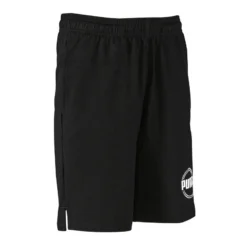 Pantalón Corto Short Puma Gimnasia Niño Y Niña Negro -Equipo De Fitness pantalon corto short puma gimnasia nio y nia negro 4