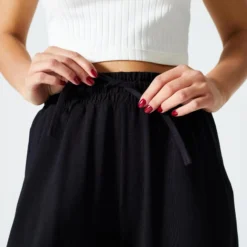 Pantalón Jogger Fitness 520 Mujer Negro Flare -Equipo De Fitness pantalon jogger fitness 520 mujer negro flare 2