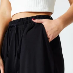 Pantalón Jogger Fitness 520 Mujer Negro Flare -Equipo De Fitness pantalon jogger fitness 520 mujer negro flare 3