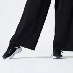 Pantalón Jogger Fitness 520 Mujer Negro Flare -Equipo De Fitness pantalon jogger fitness 520 mujer negro flare 4