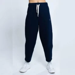 Pantalones Chandal 100% Algodón BCI De Mujer TRR Azul Marino