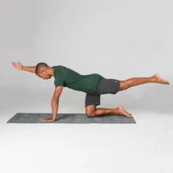 PANTALONES CORTOS HOMBRE SHORT COMFORT YOGA ECOFRIENDLY GRIS