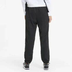 Pantalones De Tejido Plano Mujer PUMA Active Negro -Equipo De Fitness pantalones de tejido plano mujer puma active negro 2