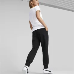 Pantalones Deportivos Essentials Mujer PUMA Negro -Equipo De Fitness pantalones deportivos essentials mujer puma negro 4