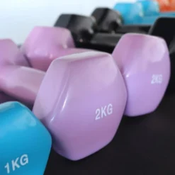 Par De Mancuernas De Colores 2kg Viok Sport -Equipo De Fitness par de mancuernas de colores 2kg viok sport 2