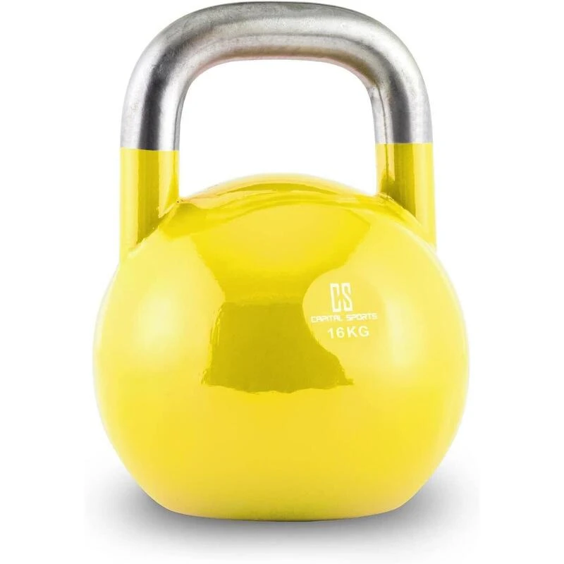 Pesa Rusa Kettlebell Competición 16 Kg Acero Premium Amarilla 1 Pesa Rusa Kettlebell Competición 16 Kg Acero Premium Amarilla