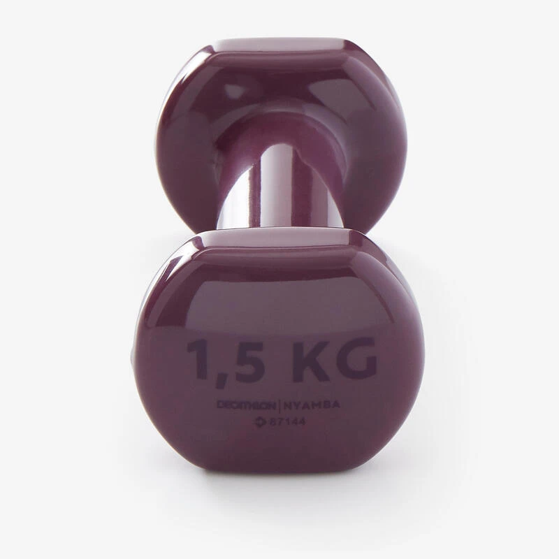 Pesas 2 X 1,5 Kg De Vinilo Fitness Gimnasia En Casa Pilates Nyamba Violeta 2 Pesas 2 X 1,5 Kg De Vinilo Fitness Gimnasia En Casa Pilates Nyamba Violeta - Imagen 2