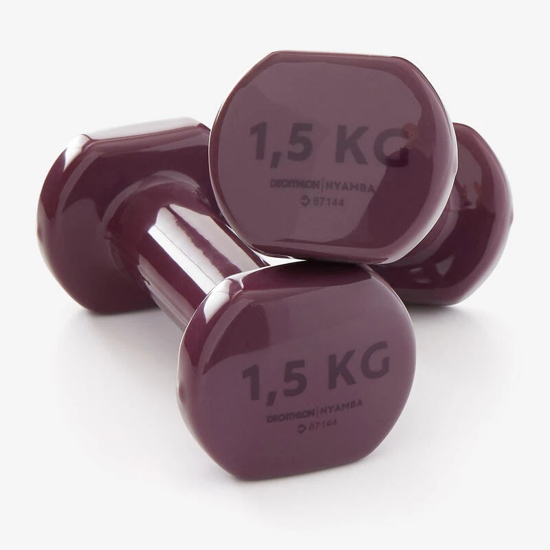 Pesas 2 X 1,5 Kg De Vinilo Fitness Gimnasia En Casa Pilates Nyamba Violeta 1 Pesas 2 X 1,5 Kg De Vinilo Fitness Gimnasia En Casa Pilates Nyamba Violeta