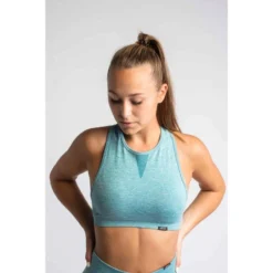 Pulse Seamless Sujetador Deportivo Fitness - Mujer - Turquesa