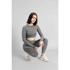 Pulse Seamless Top Fitness - Mujer - Rojo -Equipo De Fitness pulse seamless top fitness mujer gris