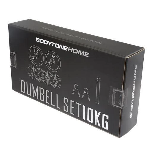 Set Para Mancuernas 10kg. 6 Pesas. 1 Barra Corta Y 2 Abrazaderas Bodytone 5 Set Para Mancuernas 10kg. 6 Pesas. 1 Barra Corta Y 2 Abrazaderas Bodytone - Imagen 5