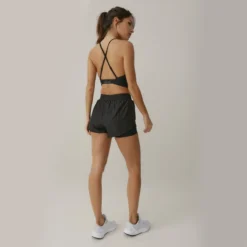 Short Deportivo Dreamy Malla Interior De Mujer Black Limba -Equipo De Fitness short deportivo dreamy malla interior de mujer black limba 4