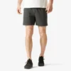 Short Fitness Pantalón Corto Chándal Regular Hombre Domyos Gris Oscuro