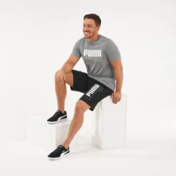 SHORT PUMA FITNESS ALGODÓN NEGRO - HOMBRE -Equipo De Fitness short puma fitness algodon negro hombre 2