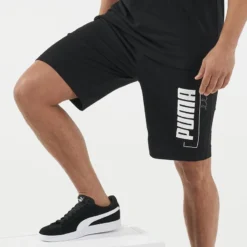 SHORT PUMA FITNESS ALGODÓN NEGRO - HOMBRE -Equipo De Fitness short puma fitness algodon negro hombre 3