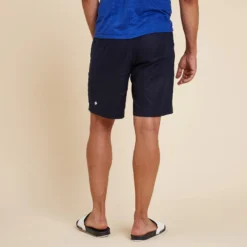 SHORT YOGA HOMBRE TELA LINO Y ALGODÓN AZUL ÍNDIGO 9 SHORT YOGA HOMBRE TELA LINO Y ALGODÓN AZUL ÍNDIGO -Equipo De Fitness short yoga hombre tela lino y algodon azul indigo 3