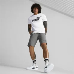 Shorts De Punto Essentials Hombre PUMA Gris -Equipo De Fitness shorts de punto essentials hombre puma gris 4
