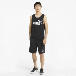 Shorts De Punto Essentials Hombre PUMA Negro -Equipo De Fitness shorts de punto essentials hombre puma negro 3