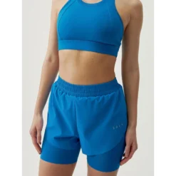Born Living Yoga Shorts Deportivos De Mujer En Tejido Performance Con Inner Pant -Equipo De Fitness shorts deportivos de mujer en tejido performance con inner pant 5