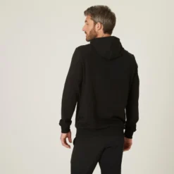 Sudadera Chaqueta Fitness Con Capucha Hombre Domyos 100 Negro -Equipo De Fitness sudadera chaqueta fitness con capucha hombre domyos 100 negro 2