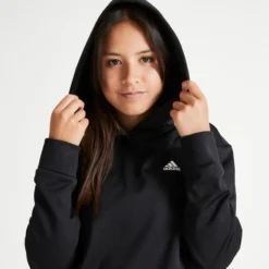 Sudadera Fitness Cardio Adidas Mujer Negro Capucha -Equipo De Fitness sudadera fitness cardio adidas mujer negro capucha 2
