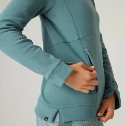 Sudadera Fitness Con Capucha Mujer Domyos 520 Verde 9 Sudadera Fitness Con Capucha Mujer Domyos 520 Verde -Equipo De Fitness sudadera fitness con capucha mujer domyos 520 verde 4