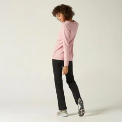 Sudadera Fitness Con Cuello Redondo De Mujer Domyos 100 Rosa 7 Sudadera Fitness Con Cuello Redondo De Mujer Domyos 100 Rosa -Equipo De Fitness sudadera fitness con cuello redondo de mujer domyos 100 rosa 2