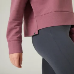 Sudadera Fitness Cuello Redondo Mujer Domyos 120 Uva 10 Sudadera Fitness Cuello Redondo Mujer Domyos 120 Uva -Equipo De Fitness sudadera fitness cuello redondo mujer domyos 120 uva 4