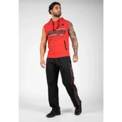 Sudadera Sin Mangas Con Capucha Poliéster Hombre GORILLA WEAR Melbourne Rojo 7 Sudadera Sin Mangas Con Capucha Poliéster Hombre GORILLA WEAR Melbourne Rojo -Equipo De Fitness sudadera sin mangas con capucha poliester hombre gorilla wear melbourne rojo 2