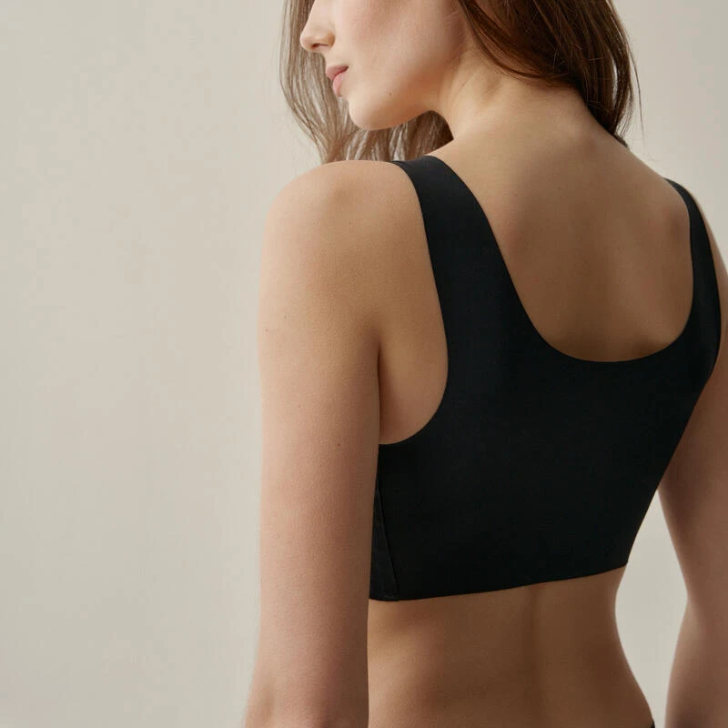 Sujetador Top Deportivo Elaphe De Mujer Black LimbaBlack Sin Aro 2 Sujetador Top Deportivo Elaphe De Mujer Black LimbaBlack Sin Aro - Imagen 2