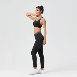 Sujetador Top Deportivo Fitness Sujeción Alta 900 Mujer Domyos Negro -Equipo De Fitness sujetador top deportivo fitness sujecion alta 900 mujer domyos negro 2