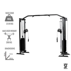 Supfit Hallador Cable Pull Tower Negro 8 Supfit Hallador Cable Pull Tower Negro -Equipo De Fitness supfit hallador cable pull tower negro 3