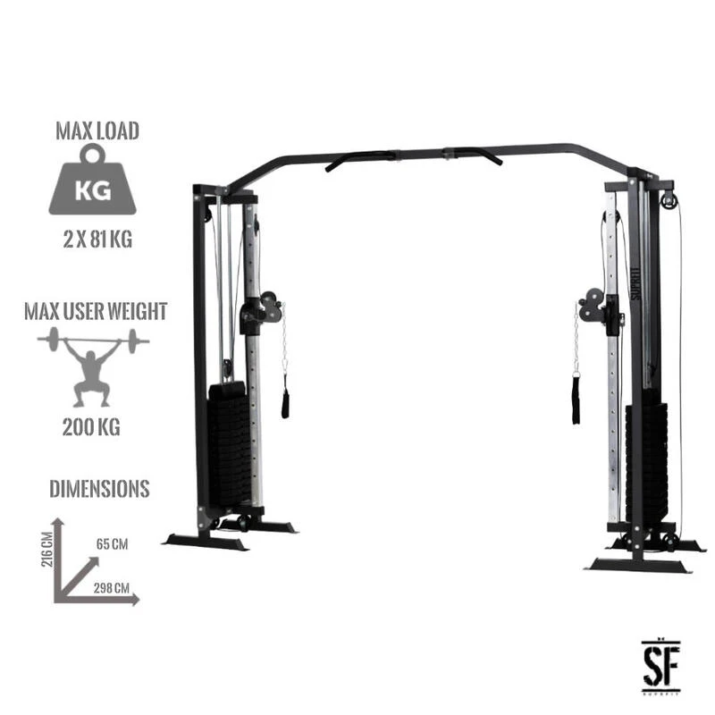Supfit Hallador Cable Pull Tower Negro 4 Supfit Hallador Cable Pull Tower Negro - Imagen 4