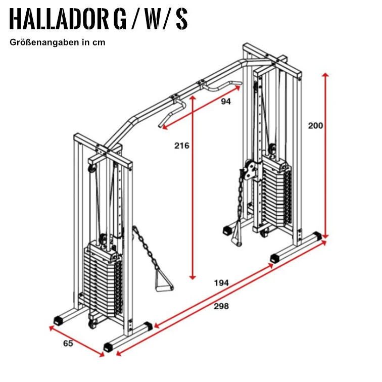 Supfit Hallador Cable Pull Tower Negro 5 Supfit Hallador Cable Pull Tower Negro - Imagen 5