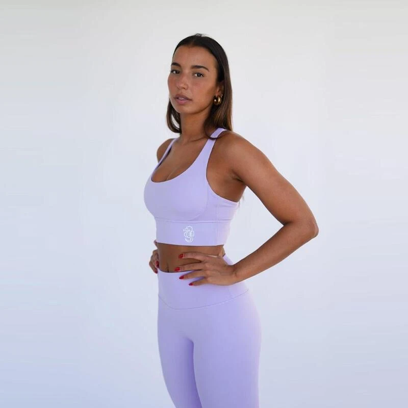 Top Deportivo Fitness Sostenible Poliéster Mujer Fitplanet Seahorse Lila 2 Top Deportivo Fitness Sostenible Poliéster Mujer Fitplanet Seahorse Lila - Imagen 2