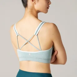 Top Sujetador Deportivo Mujer Comfort Yoga Relleno Extraible Rosa Pastel -Equipo De Fitness top sujetador deportivo mujer comfort yoga relleno extraible verde menta