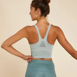 Top-Sujetador Largo Yoga Dyn Caqui 7 Top-Sujetador Largo Yoga Dyn Caqui -Equipo De Fitness top sujetador largo yoga dyn caqui 3