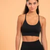 Top-Sujetador Yoga Premium Negro Sin Costuras