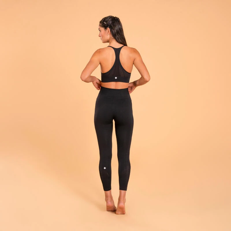 Top-Sujetador Yoga Premium Negro Sin Costuras 5 Top-Sujetador Yoga Premium Negro Sin Costuras - Imagen 5