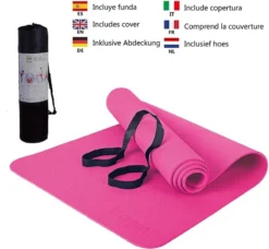 Yoga Mat / Esterilla De Yoga Suave Confort 183 CM / Rosa 10 Yoga Mat / Esterilla De Yoga Suave Confort 183 CM / Rosa -Equipo De Fitness yoga mat esterilla de yoga suave confort 183 cm rosa 4