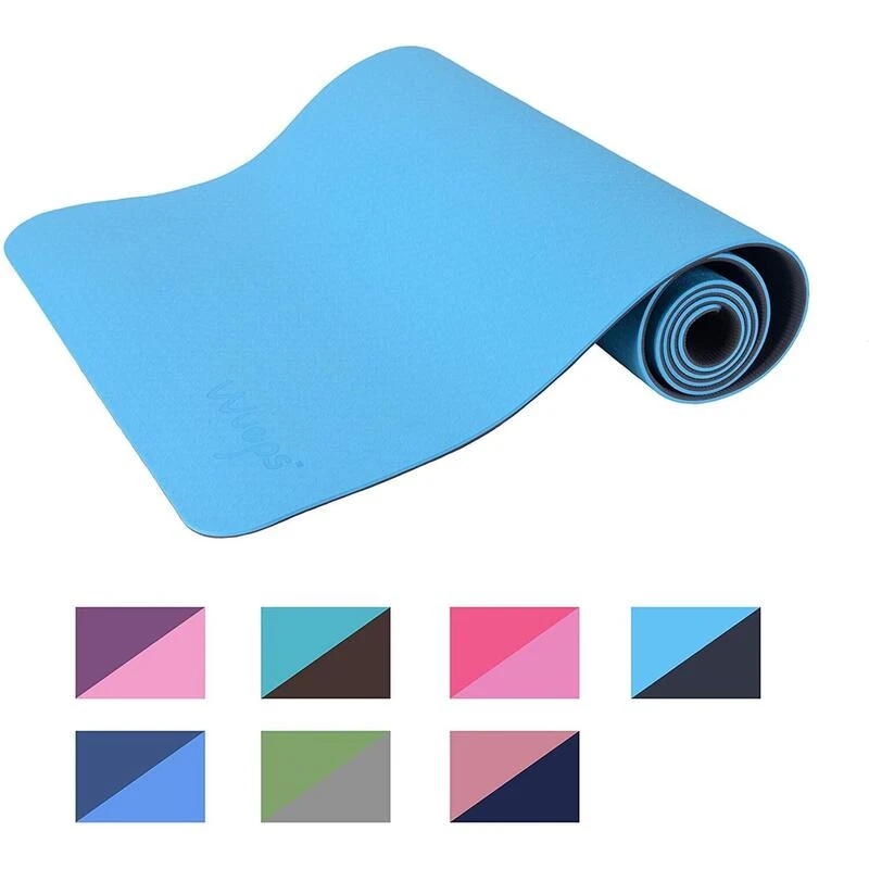 Yoga Mat / Esterilla De Yoga Suave Confort Blue Sky Blue 183 CM 2 Yoga Mat / Esterilla De Yoga Suave Confort Blue Sky Blue 183 CM - Imagen 2